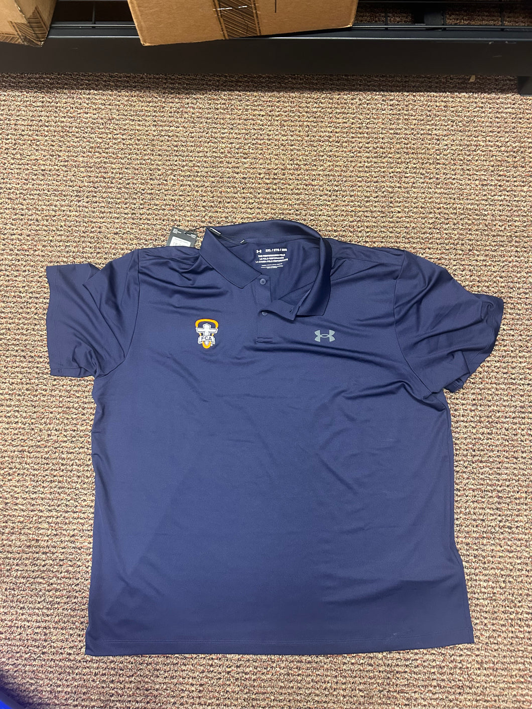 Men's Navy Polo w FCA logo